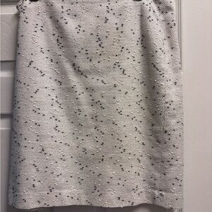 Talbots Cream Speckled Pencil Skirt